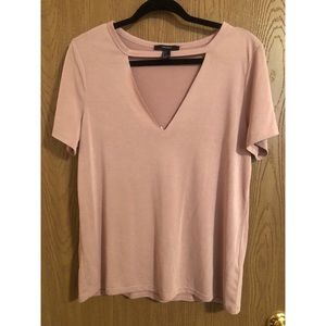 Pink V Cut Shirt